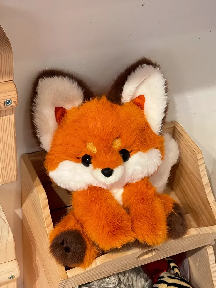 Orange fox plush