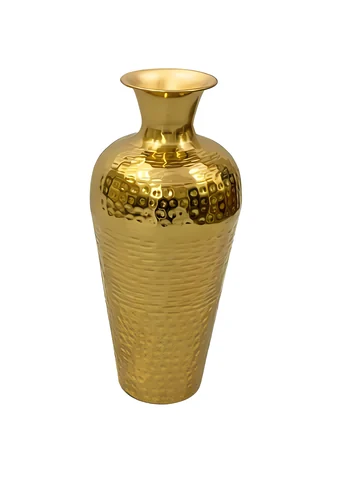 Polished gold vase